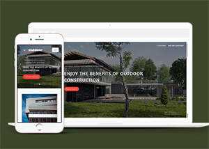 简洁户外房屋建造网站模板下载 - 项目资源网